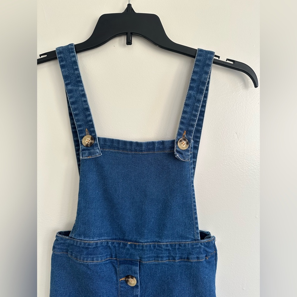 Chic Blue Denim Backless Dress overall - Picture 4 of 13
